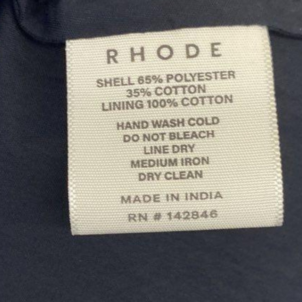 🆕 RHODE Sandy Skirt in Ink Ciel Eyelet NWT - Picture 4 of 8